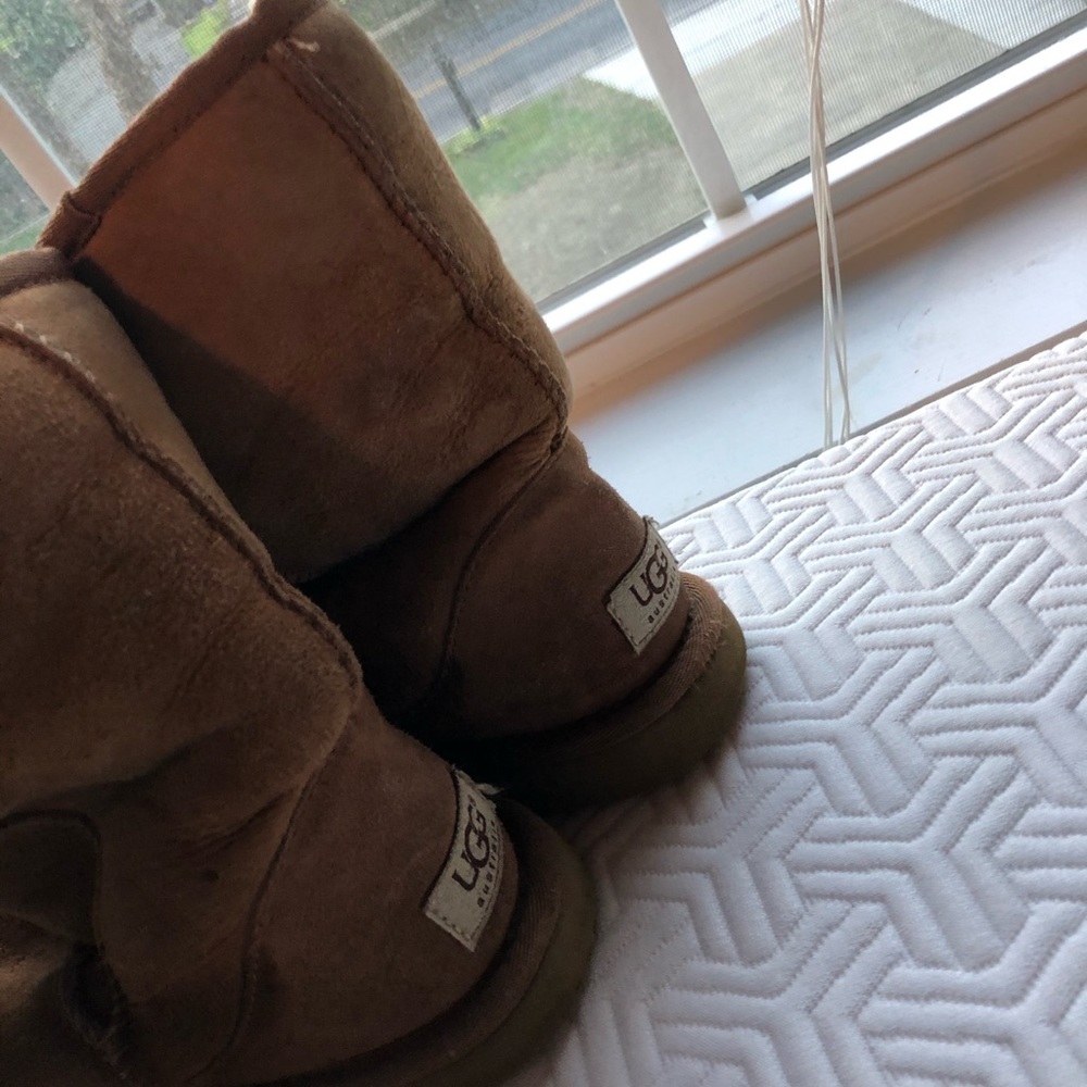 Worn out UGGS but still comfy and warm